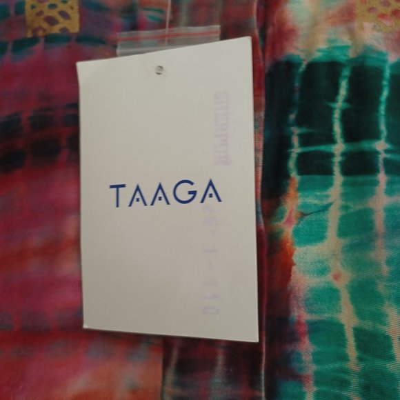 SOLD! - Aarong TAAGA Batik Rich ColorsTop, Sz M - Picture 5 of 9